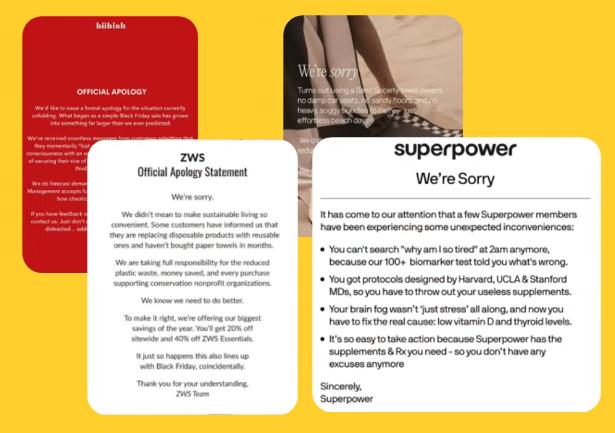 A slide titled We're Not Cheap showing five different ad creative variations that address the price objection head-on