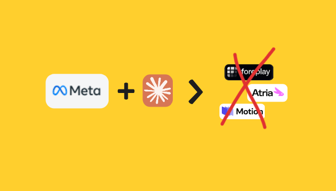 meta ads mcp replaced foreplay motion atria
