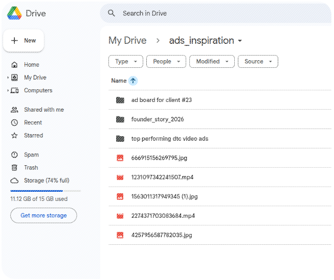 Scattered files - messy folder structure