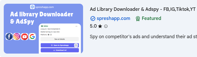 Install the SpreshApp Chrome extension from the Chrome Web Store