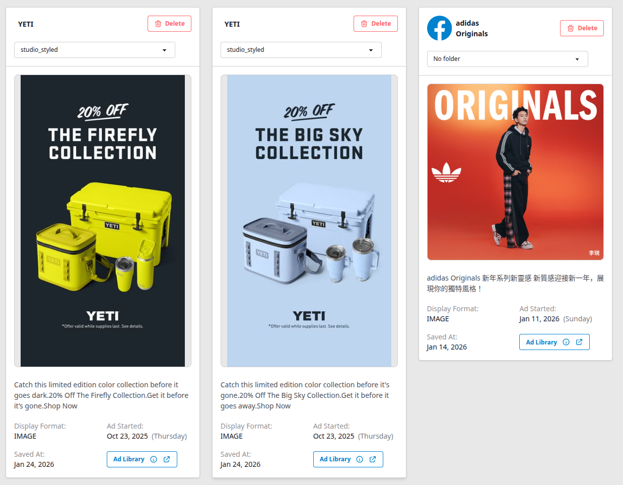 Spreshapp dashboard overview